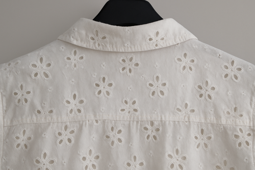 Cutwork Cotton Shirt