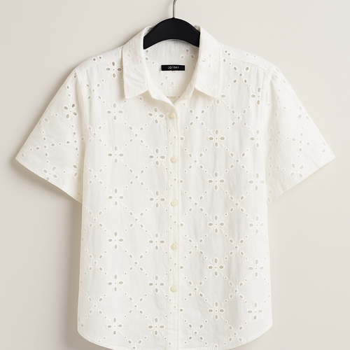Cutwork Cotton Shirt