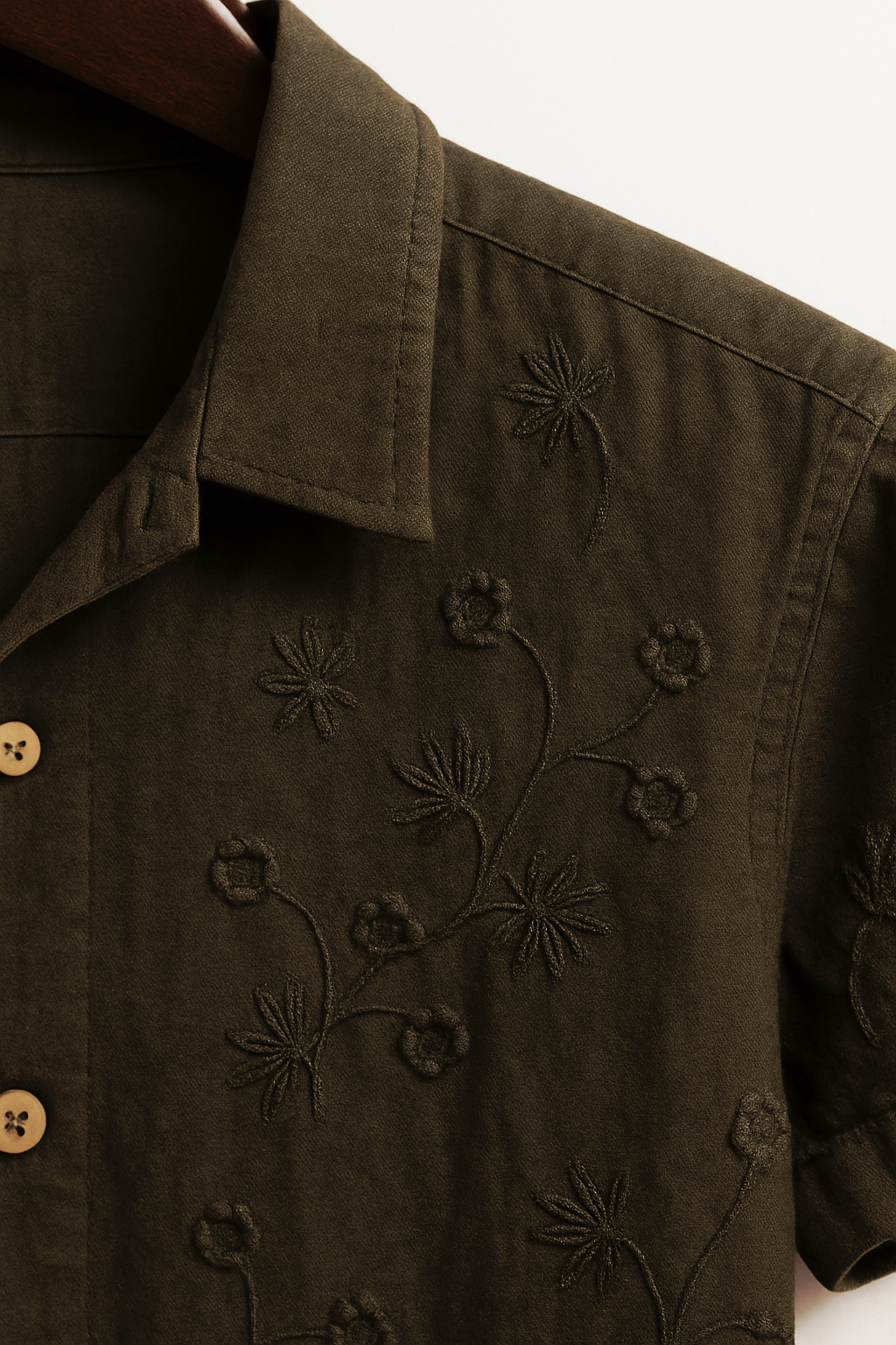 Olive green Old money shirt