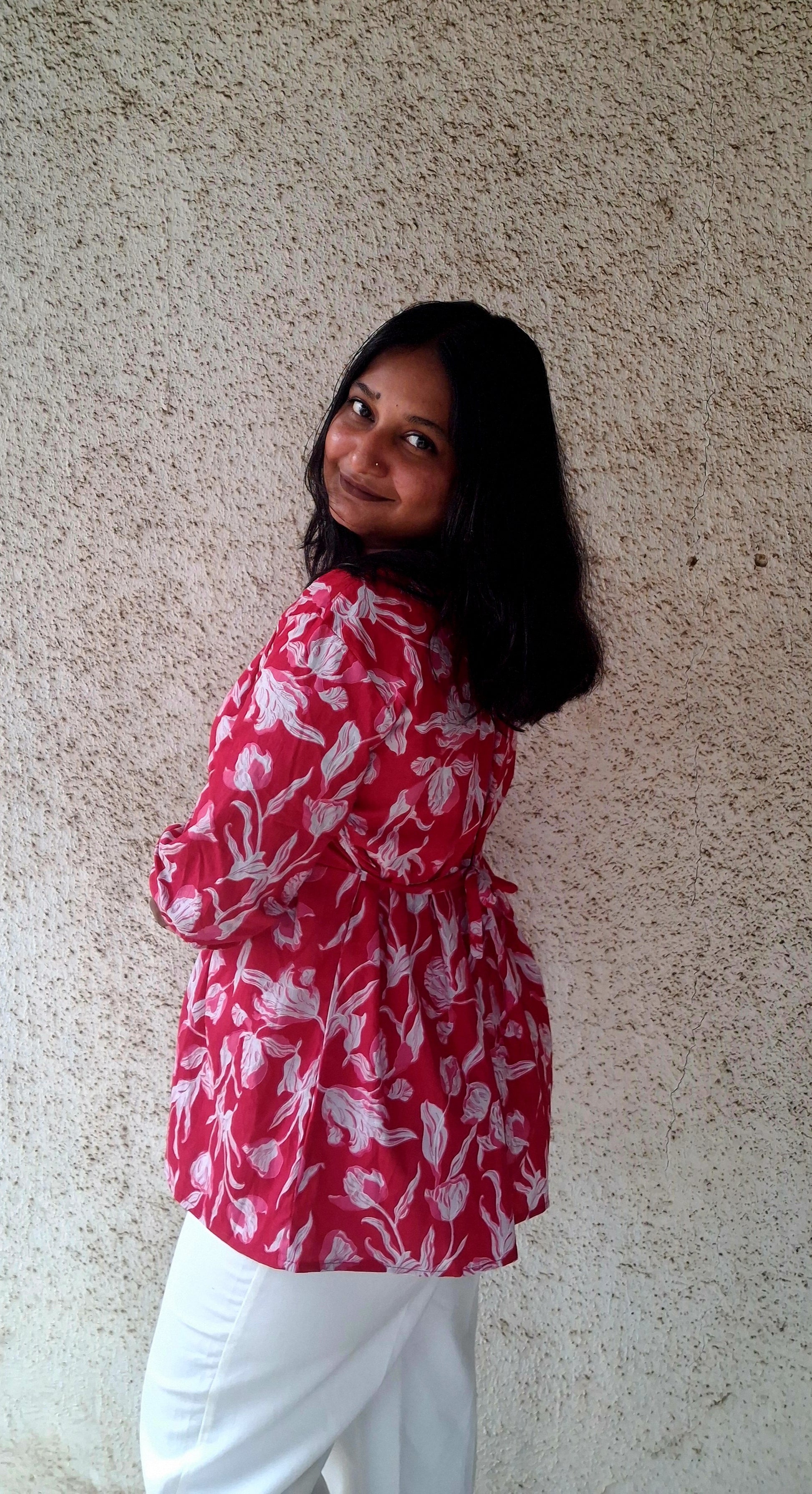 Rosy Breeze Kurti 🌬️